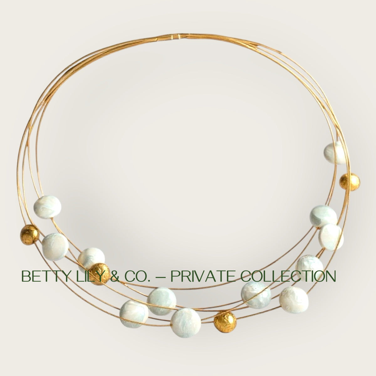 Vintage 18k Gold Coin Pearl Multi-Strand Necklace | Freshwater Pearl Choker | Finely Crafted Statement Jewelry | Private Collection