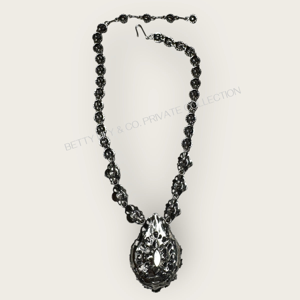 Vintage Signed Weiss Midnight Blue Aurora Statement Necklace | Private Collection