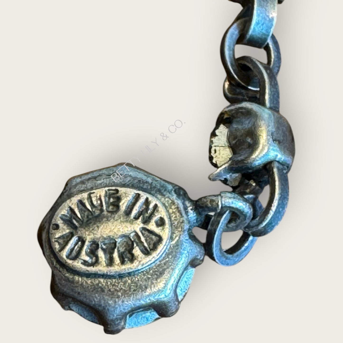 Vintage Made in Austria Smoky Gray Aurora Borealis Crystal Choker Necklace