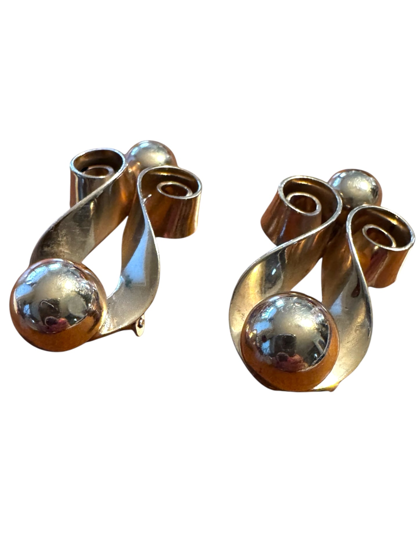 Vintage Napier Sterling Silver Art Deco Dress Clips – Pair (c. 1935–1945)
