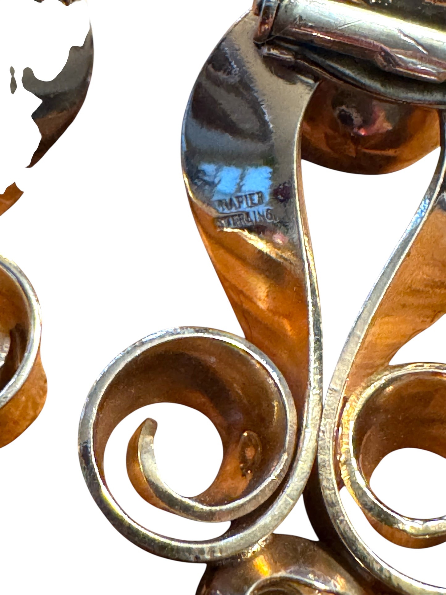 Vintage Napier Sterling Silver Art Deco Dress Clips – Pair (c. 1935–1945)