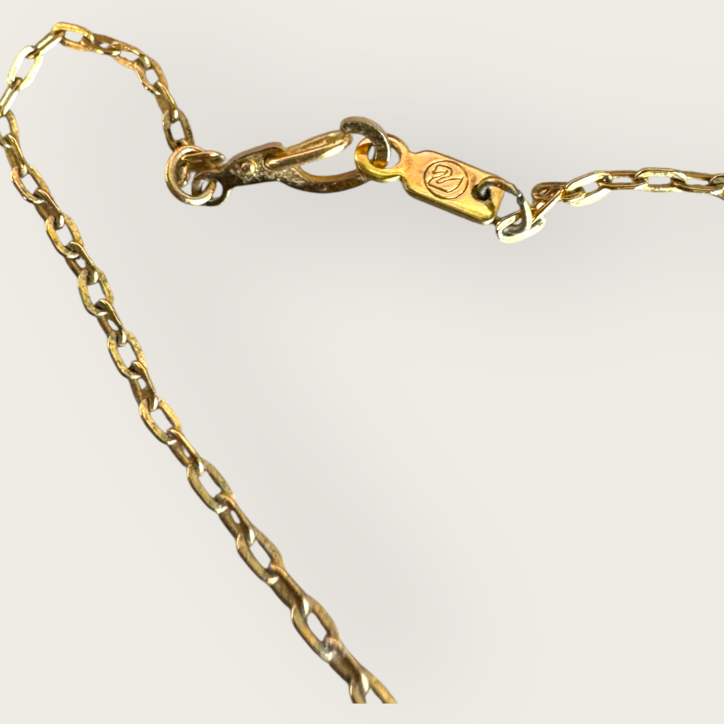 Swarovski Amethyst Crystal Pendant Necklace in Gold Tone with Lavender and Pink Beads – Signed Swan Logo