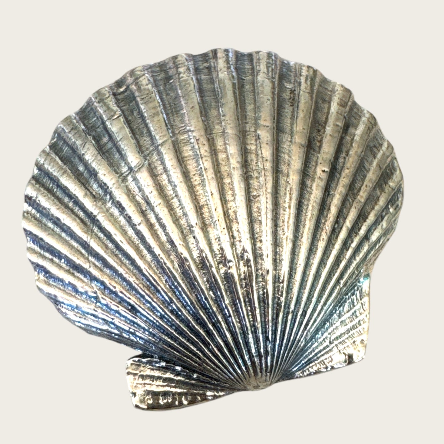 Breakell Sterling Silver Seashell Brooch – Nautical Coastal Design – 22.49g