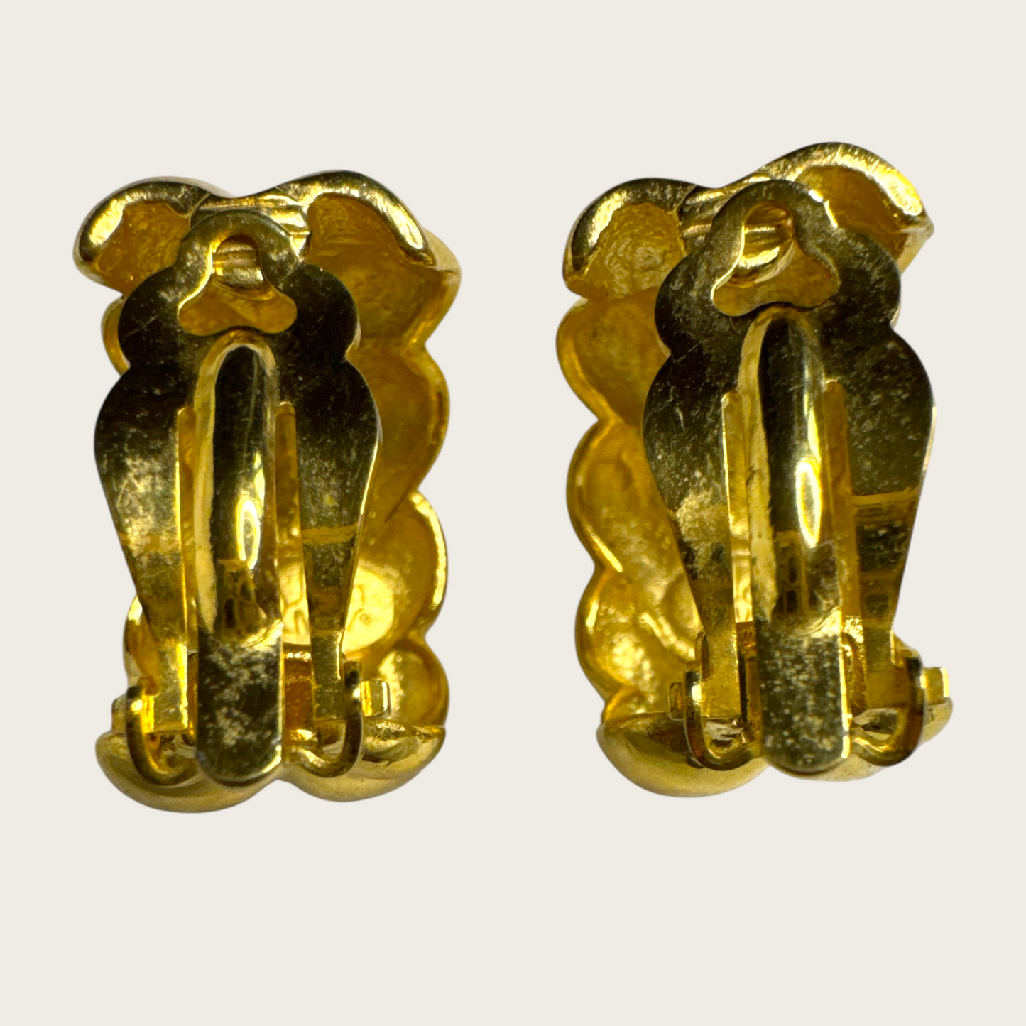 Vintage Joan Rivers Braided Gold-Tone Clip-On Earrings | Bold 90s Statement Jewelry