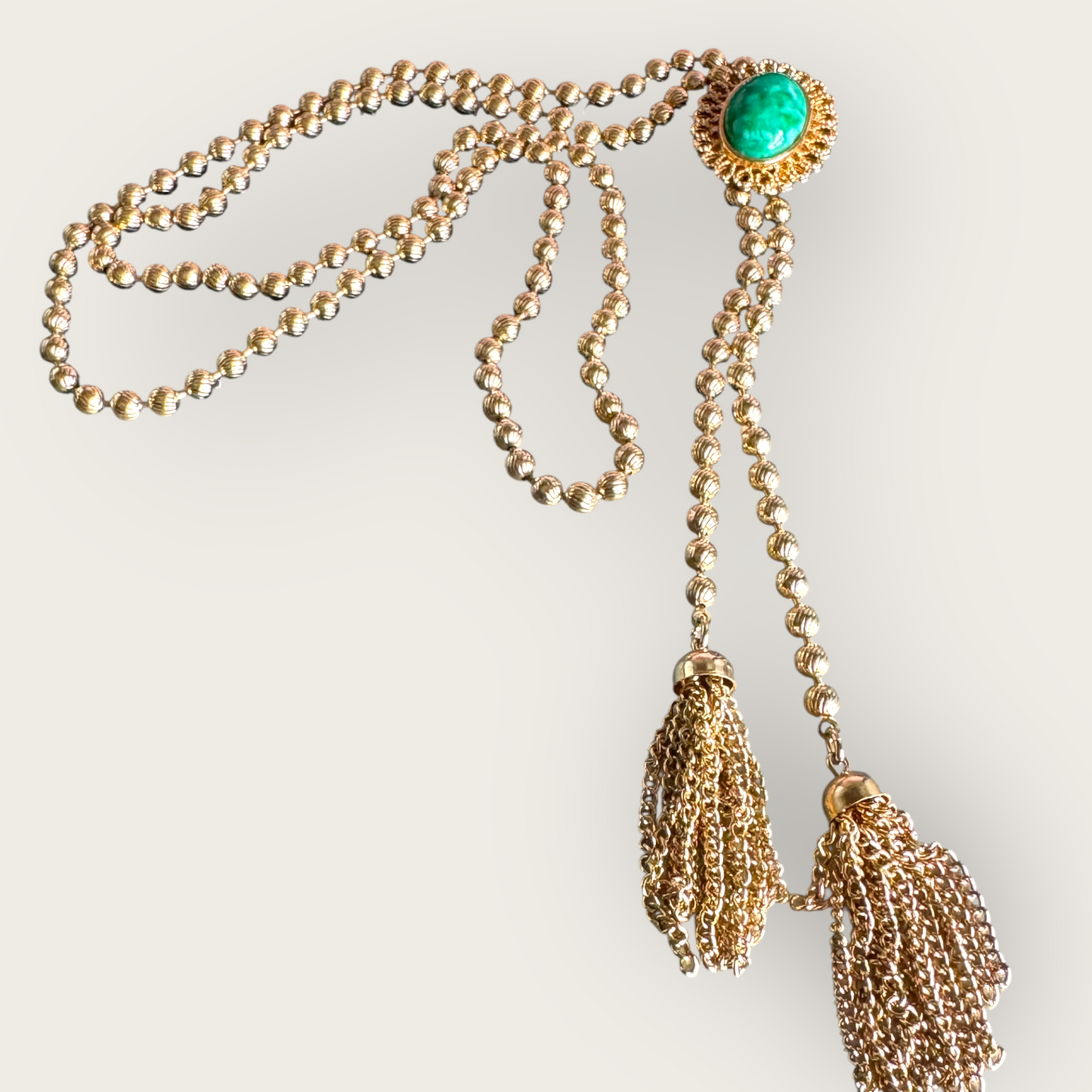 1970s DeLizza & Elster for Avon Green Lucite Bolo Necklace – Verified Juliana Book Piece