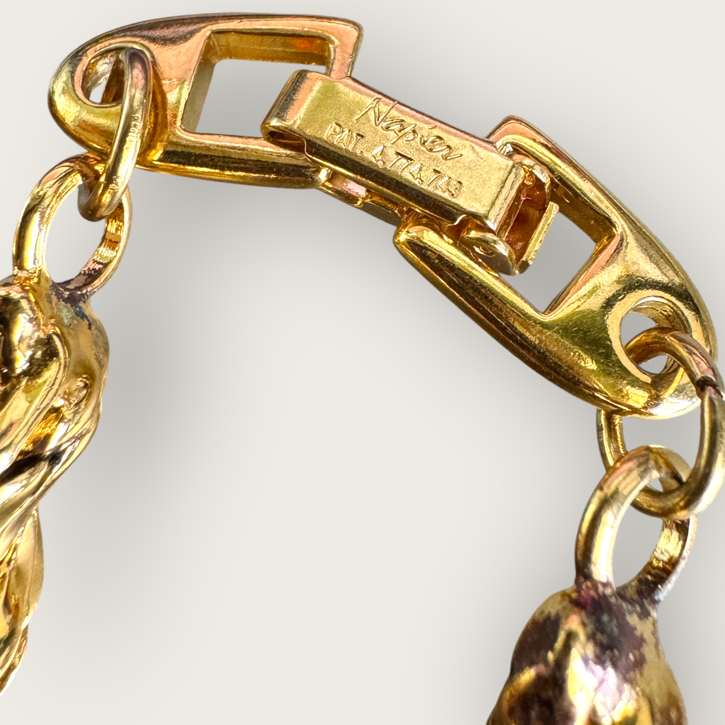 Napier Rope Necklace – Signed Gold-Tone Chunky Chain, 18 Inch