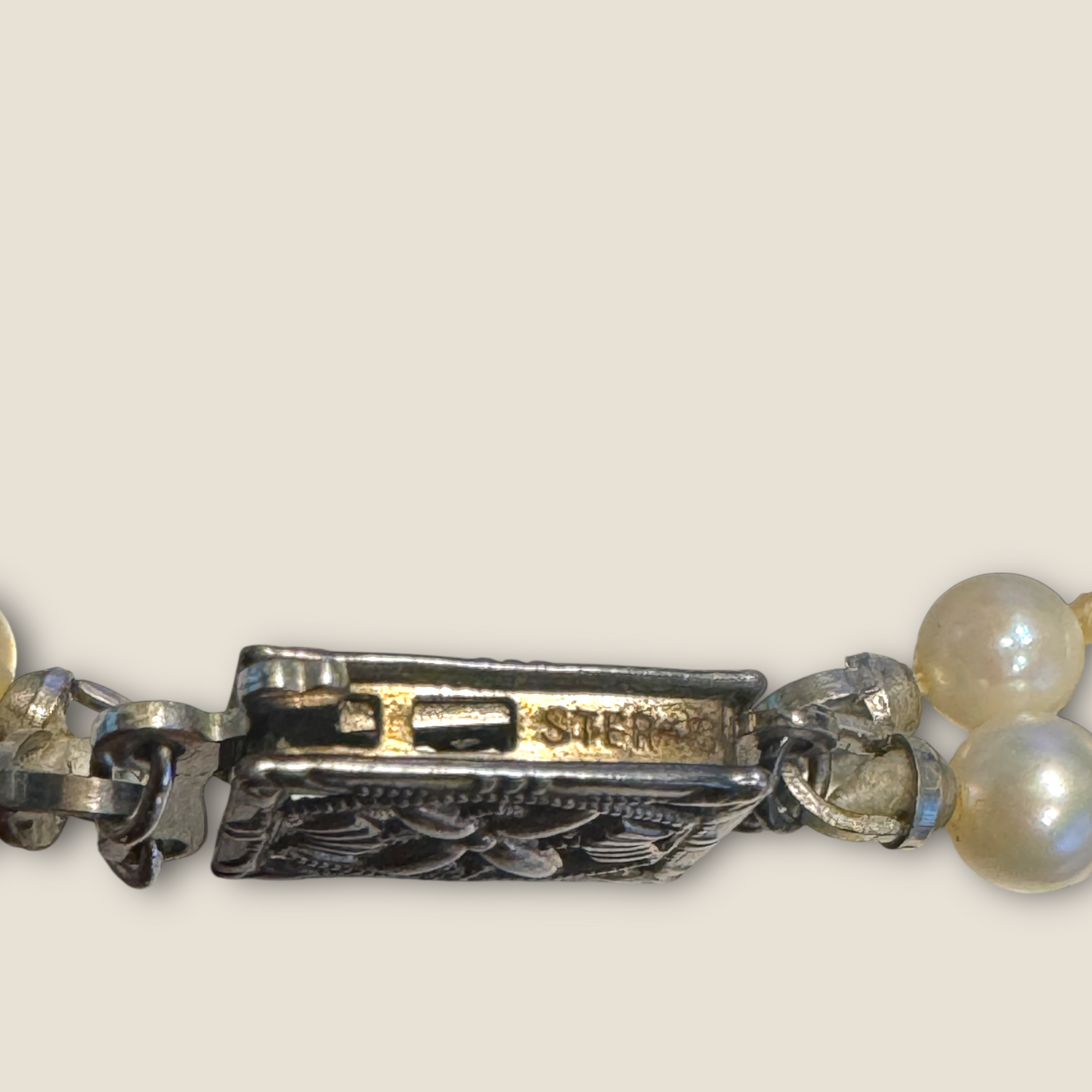 Vintage 1950s Graduated Double-Strand Cultured Pearl Necklace | Sterling Filigree Clasp | Japanese Fine Quality | 20” & 22”