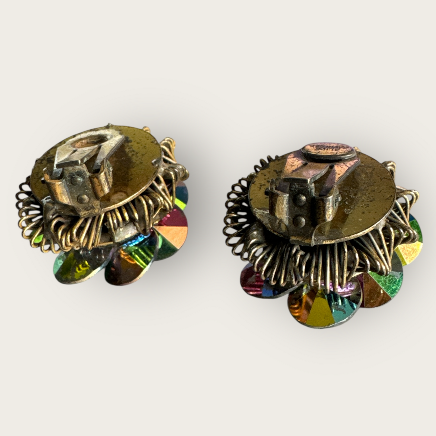 Alice Caviness Watermelon Rivoli Starburst Brooch & Earrings | Private Collection