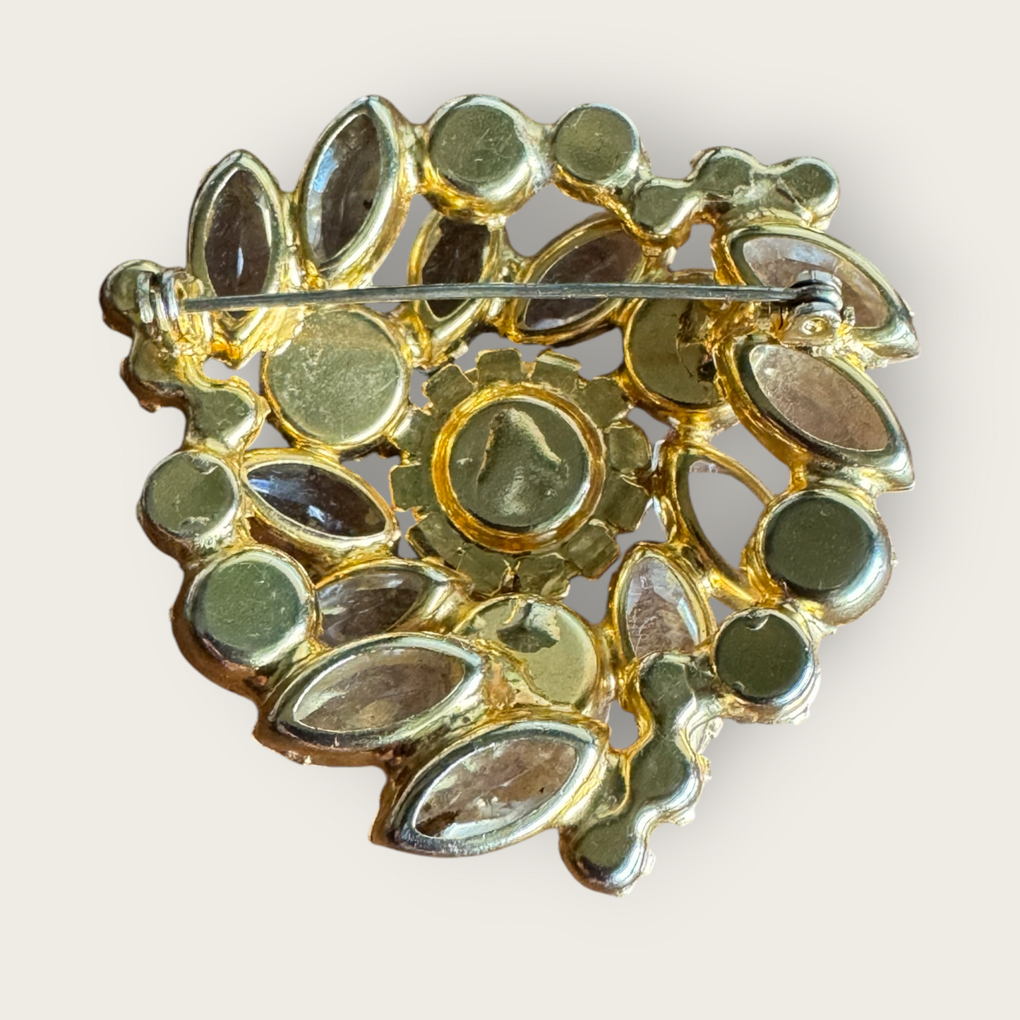 Verified Juliana Rhinestone Brooch – Scooped Aurora Borealis Stones