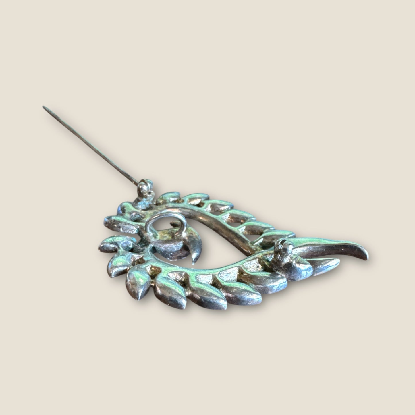 Vintage Ruby Red Heart Brooch & Pendant – Diamanté Rhinestones, Alfred Philippe Style (Unsigned Trifari)