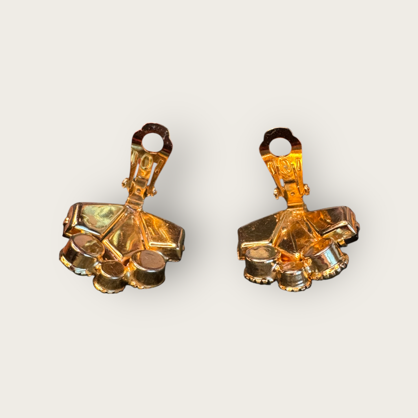 Verified Juliana Root Beer Aurora Borealis Fan Earrings — Book Piece