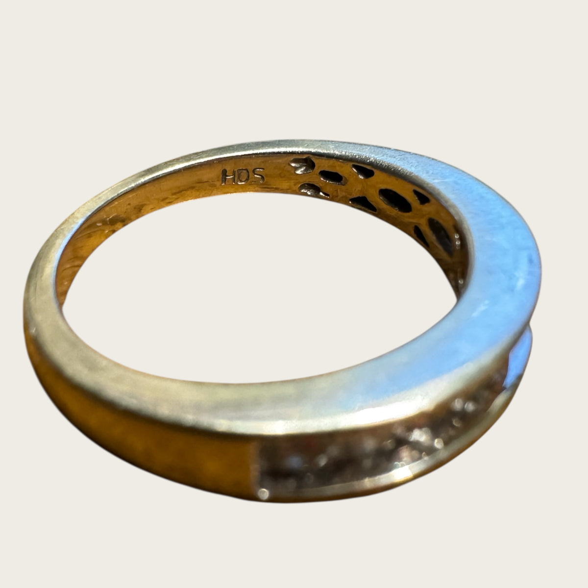 14K White Gold Channel-Set Diamond Band – 0.63ctw Natural Diamonds, Size 6 | Private Collection