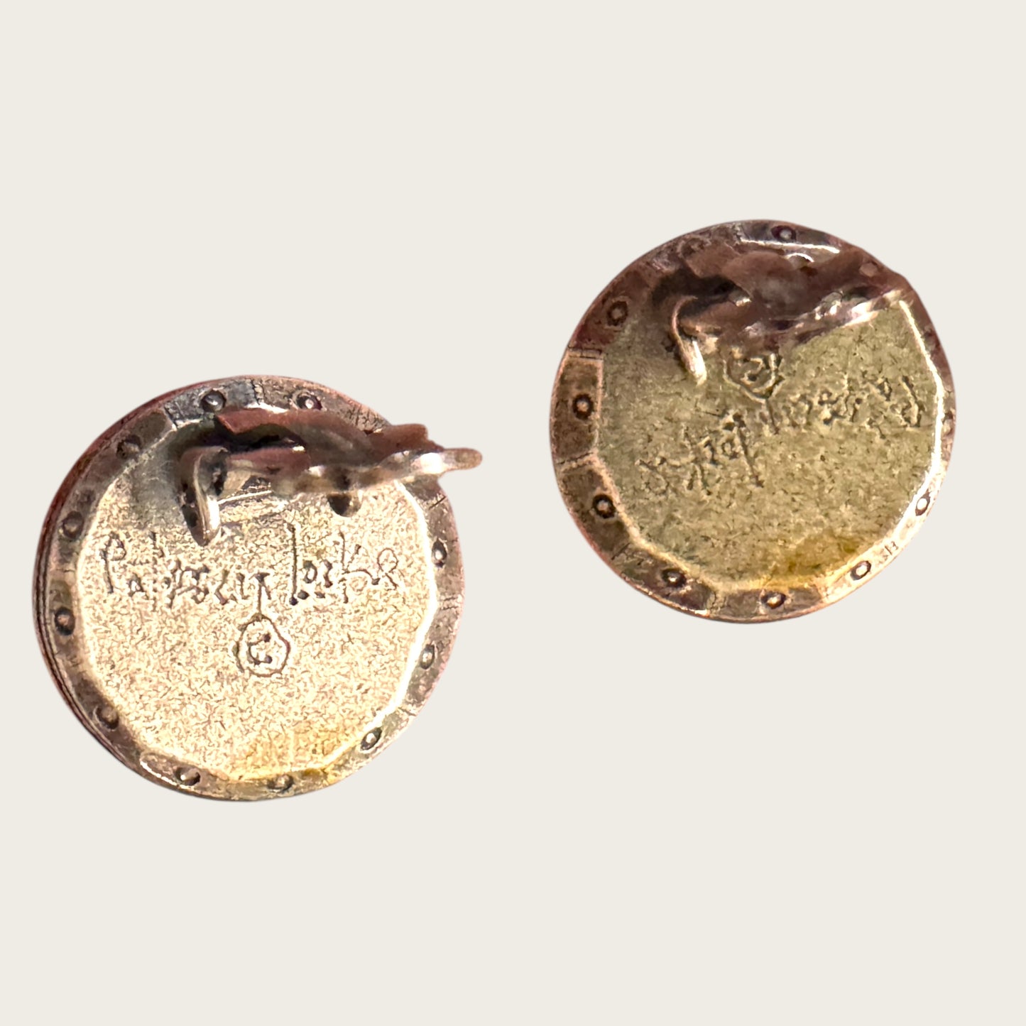 Patricia Locke Austrian Crystal Asymmetrical Mini Dome Earrings