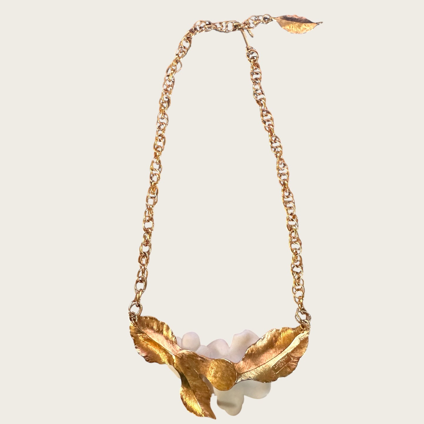Louis Féraud Paris Magnolia Blossom Statement Necklace