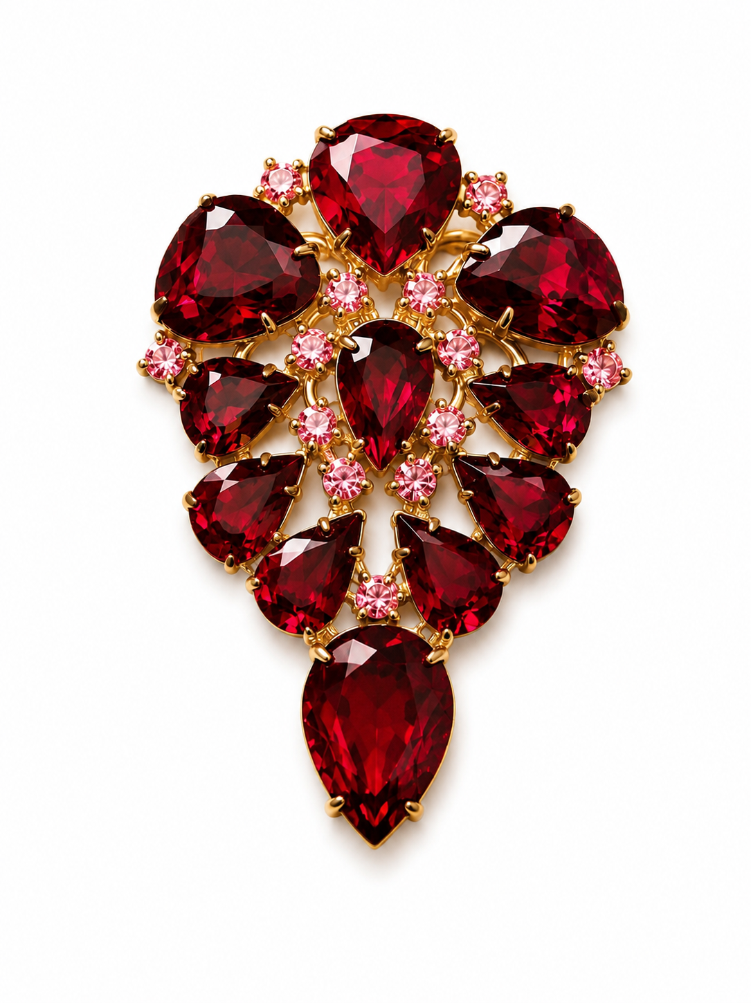 Mid-Century Rhinestone Brooches