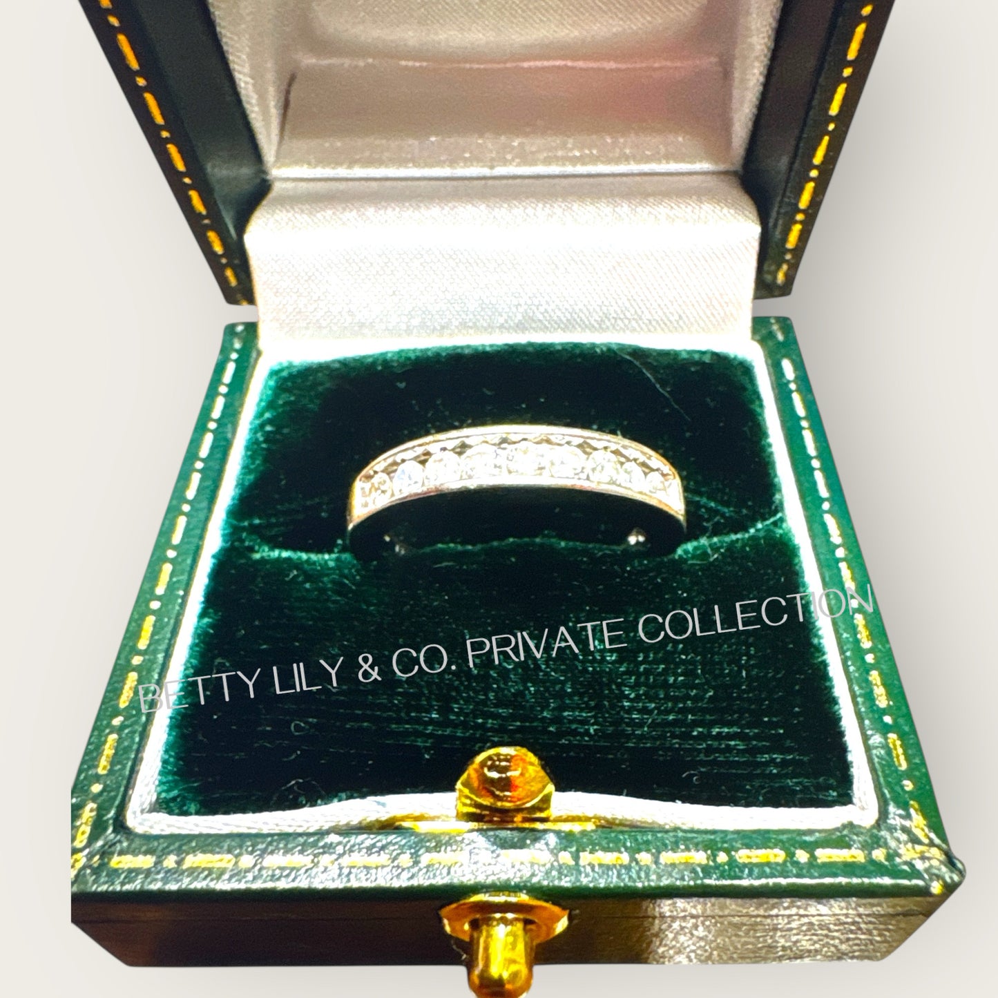 14K White Gold Channel-Set Diamond Band – 0.63ctw Natural Diamonds, Size 6 | Private Collection