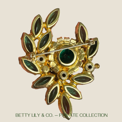 Juliana Green Navette & Dentelle Florette Brooch – Verified Reference #4947 | Private Collection