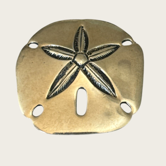 Breakell Sterling Silver Sand Dollar Brooch – Nautical Coastal Design – 13.58g