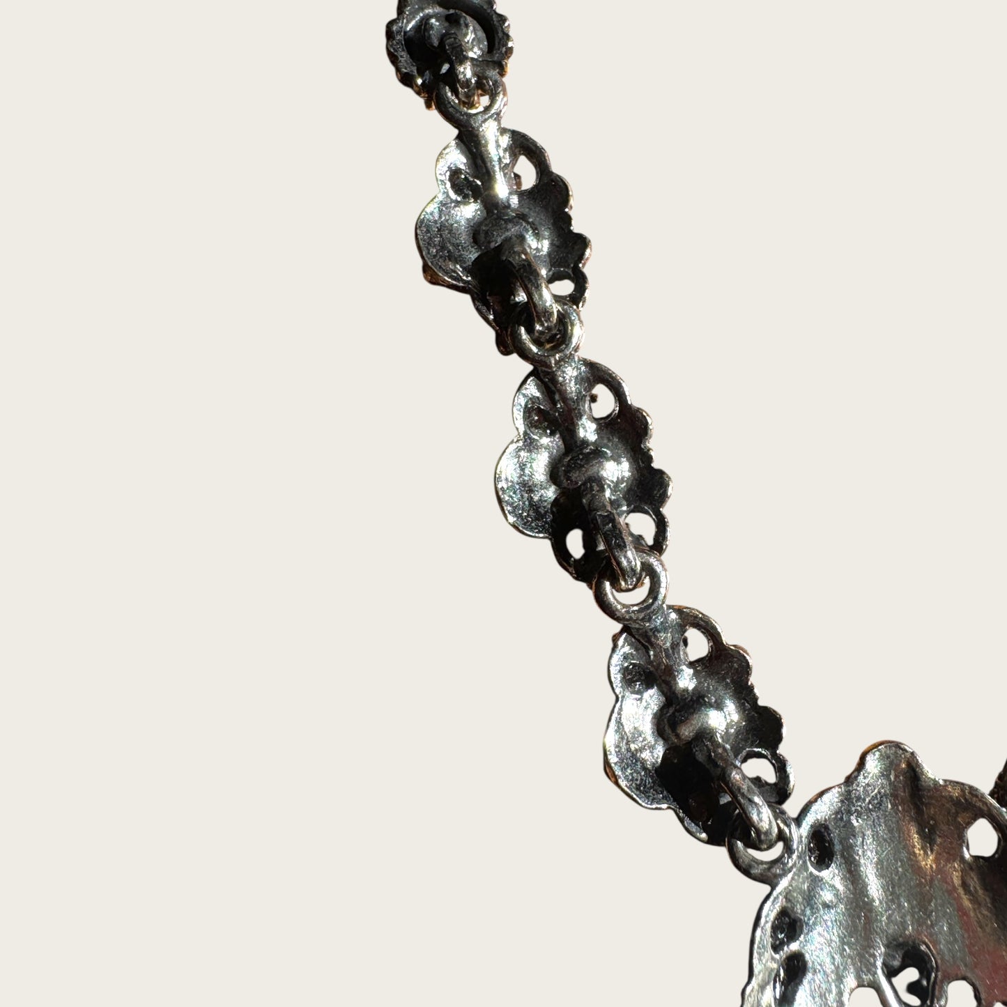 Vintage Signed Weiss Necklace – Midnight Blue Aurora Borealis Crystal Statement Necklace, 1950s