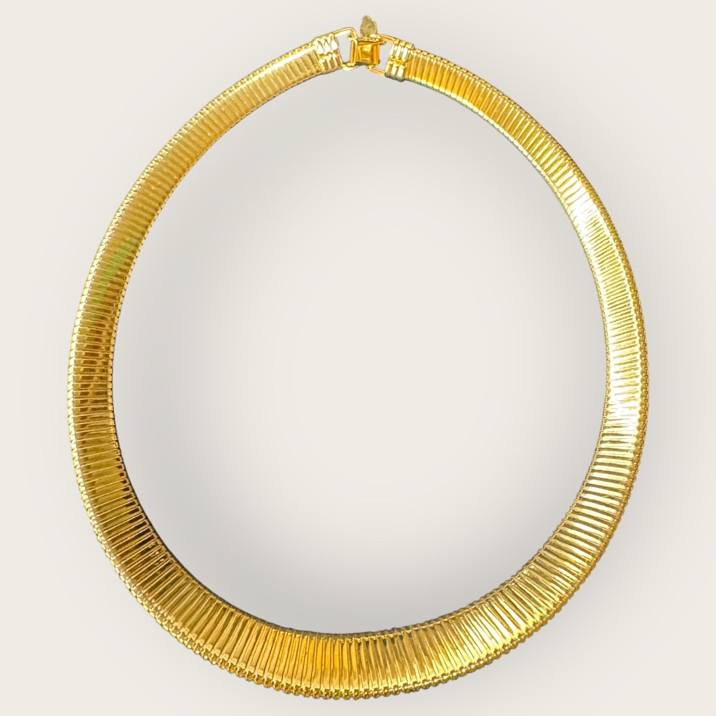 Vintage Park Lane Gold-Tone Omega Collar Necklace – Signed
