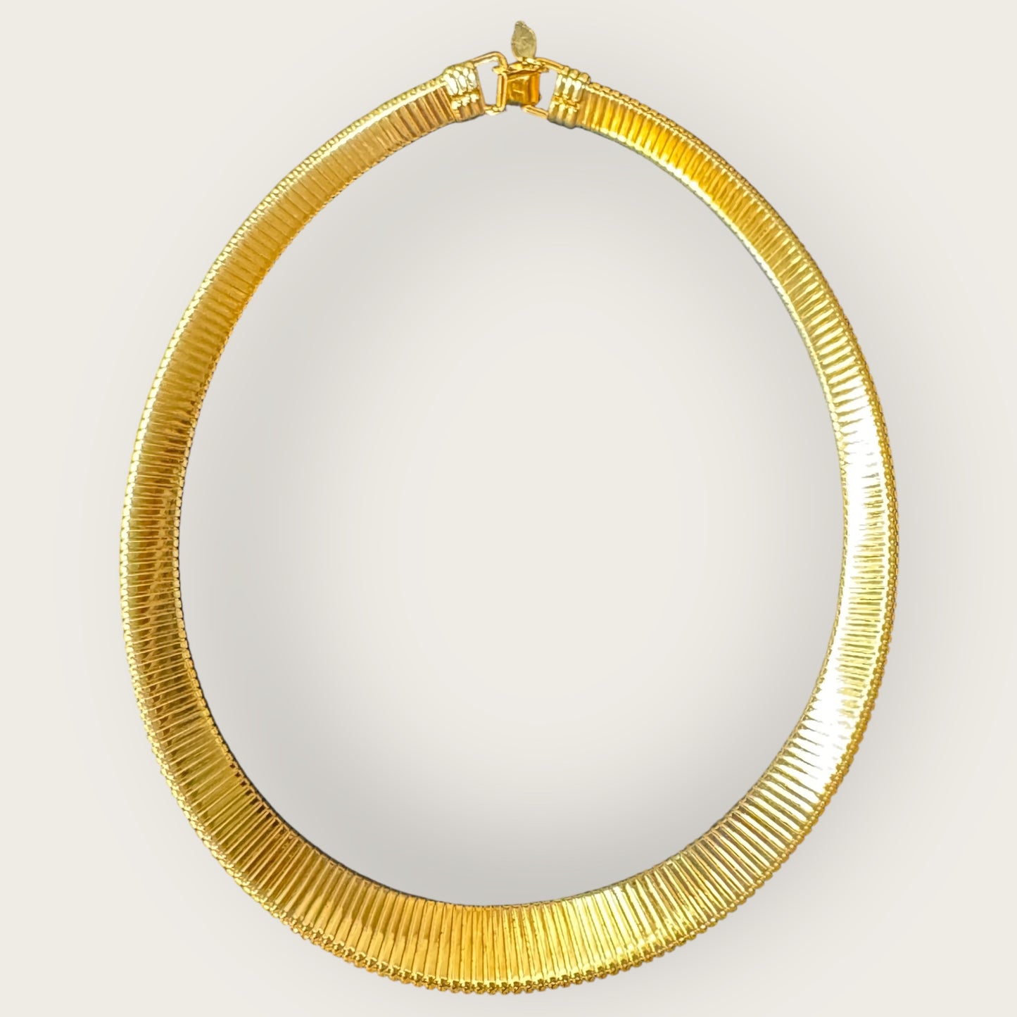 Vintage Park Lane Gold-Tone Omega Collar Necklace – Signed