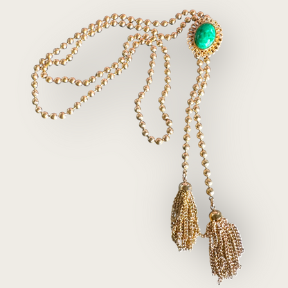 1970s DeLizza & Elster for Avon Green Lucite Bolo Necklace – Verified Juliana Book Piece