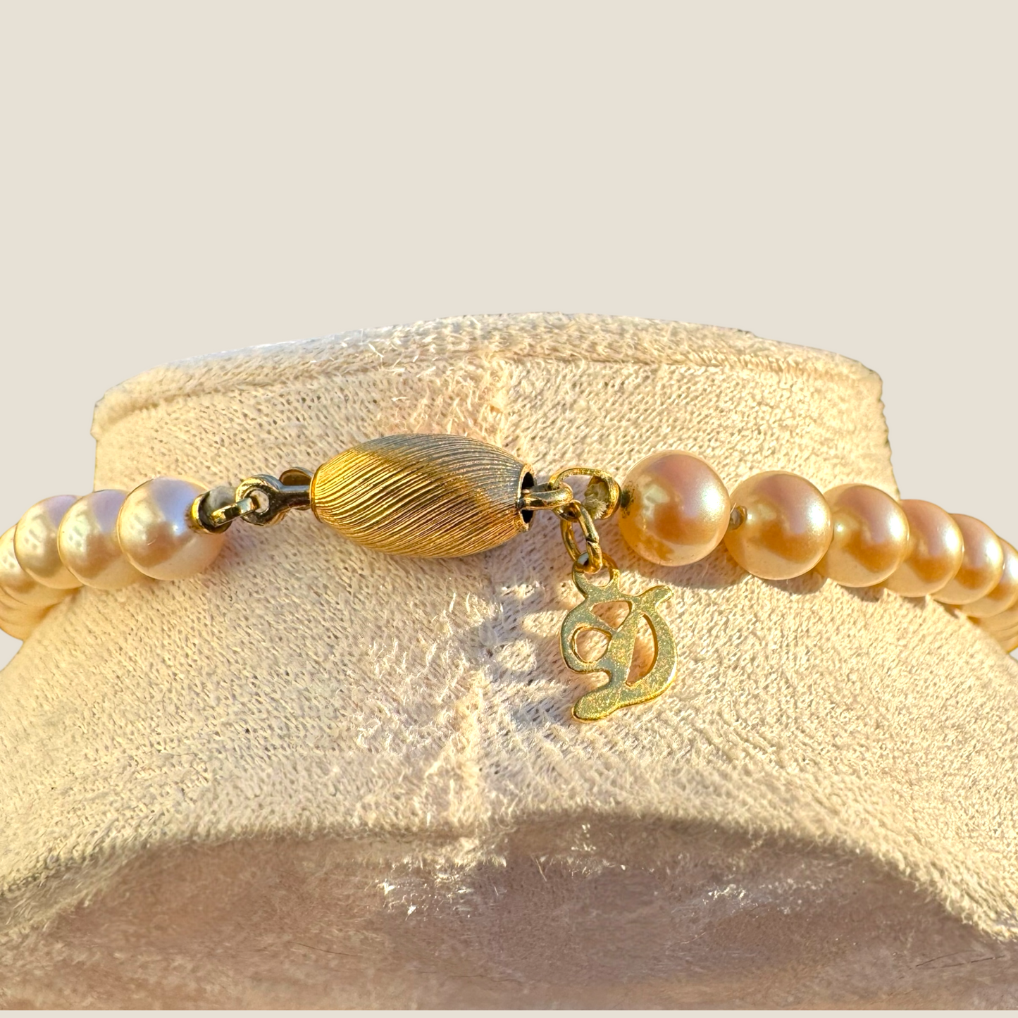 Vintage 1960s Dancraft Faux Pearl Necklace | 18” Strand with Gold-Tone Clasp | Timeless Mid-Century Elegance