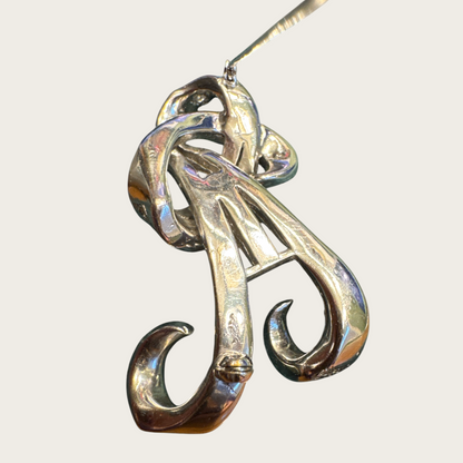 Vintage Eisenberg Rhinestone Brooch – Late 1940s Script Mark, Rhodium-Plated, Verified Authentic