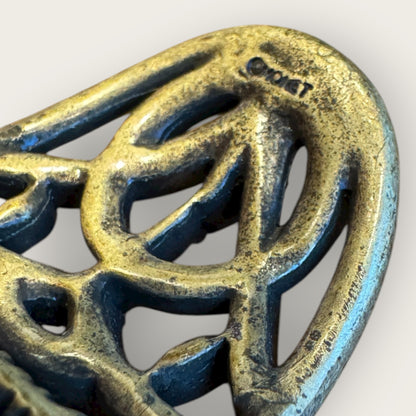 Vintage Monet Expanding Wide Bracelet with Red Rhinestones – Statement Runway Jewelry