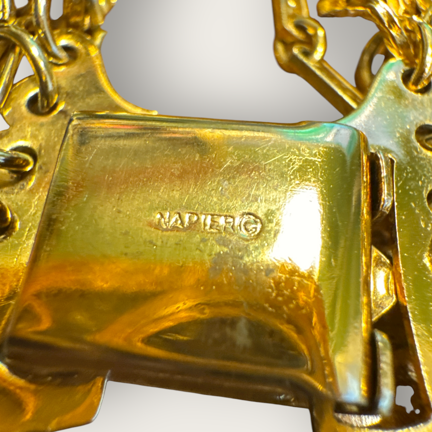 Vintage Napier Gold Tone Multi-Chain Necklace