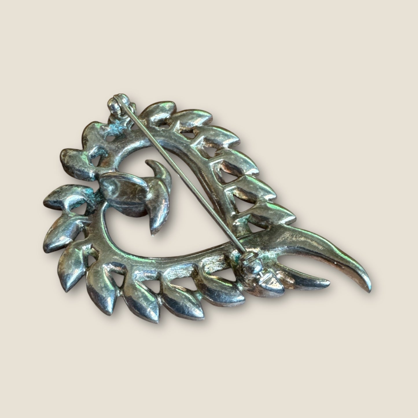 Vintage Ruby Red Heart Brooch & Pendant – Diamanté Rhinestones, Alfred Philippe Style (Unsigned Trifari)