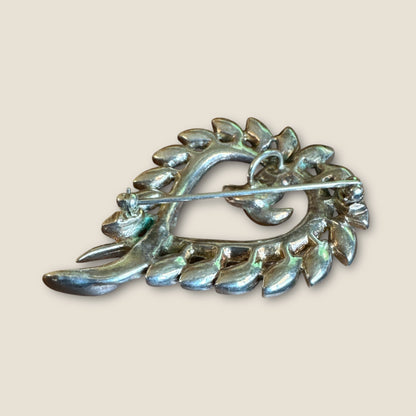 Vintage Ruby Red Heart Brooch & Pendant – Diamanté Rhinestones, Alfred Philippe Style (Unsigned Trifari)