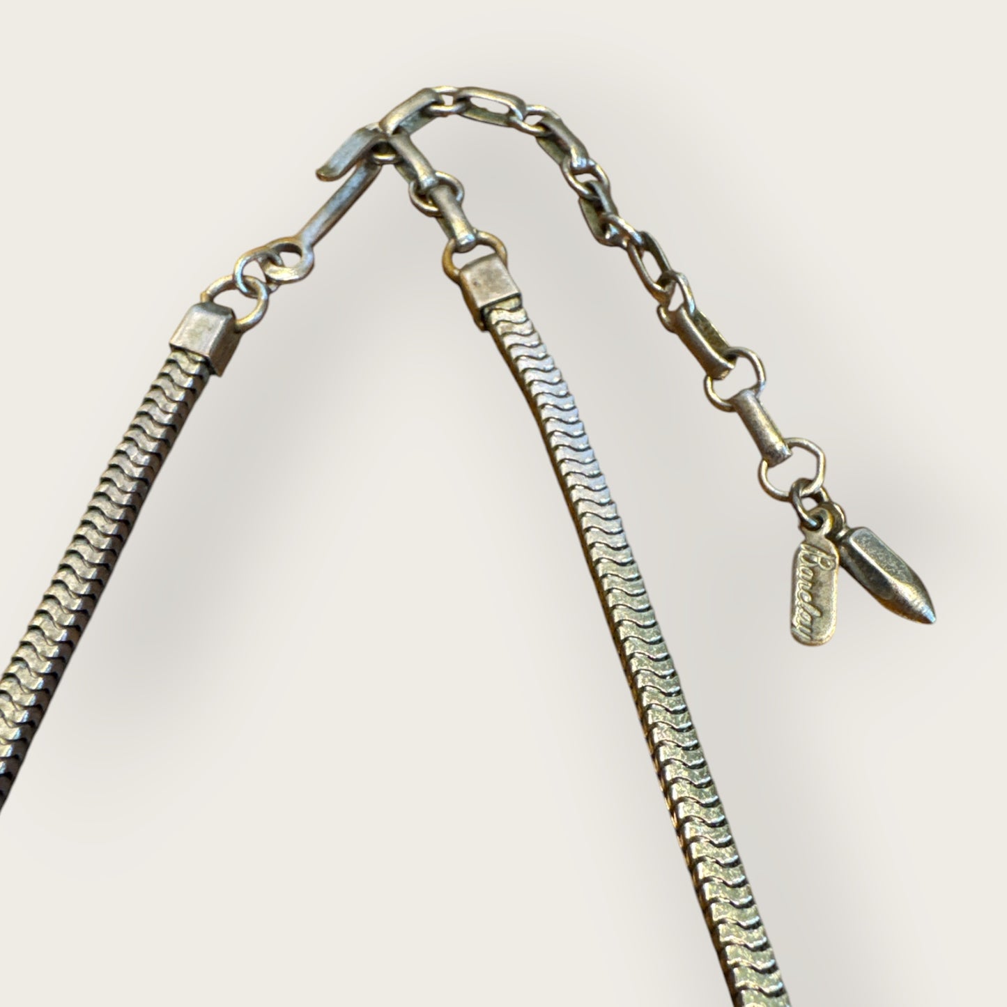 Vintage Barclay Uranium Rhinestone Parure – Signed Necklace, Bracelet & Earrings Set, 1950s Hollywood Regency Glamour