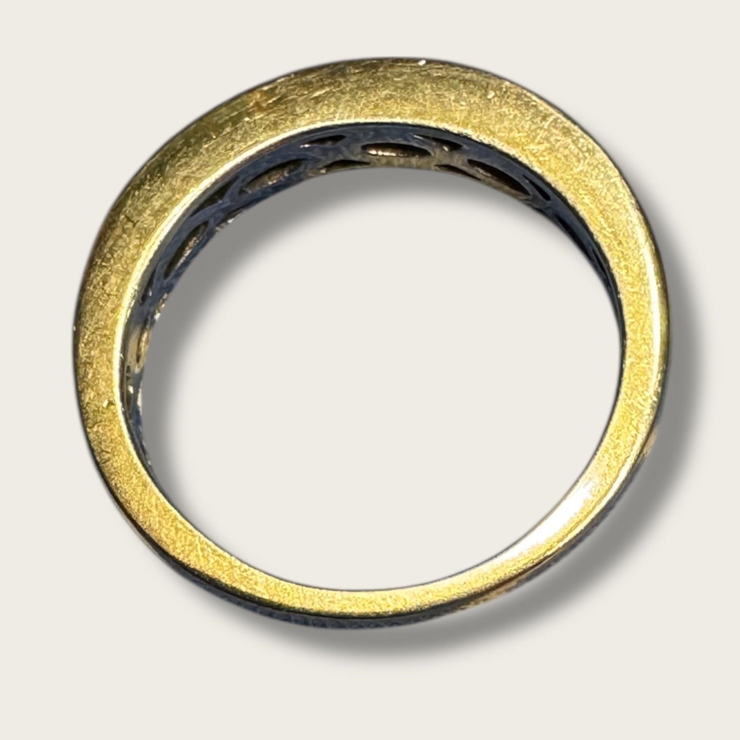 14K White Gold Channel-Set Diamond Band – 0.63ctw Natural Diamonds, Size 6