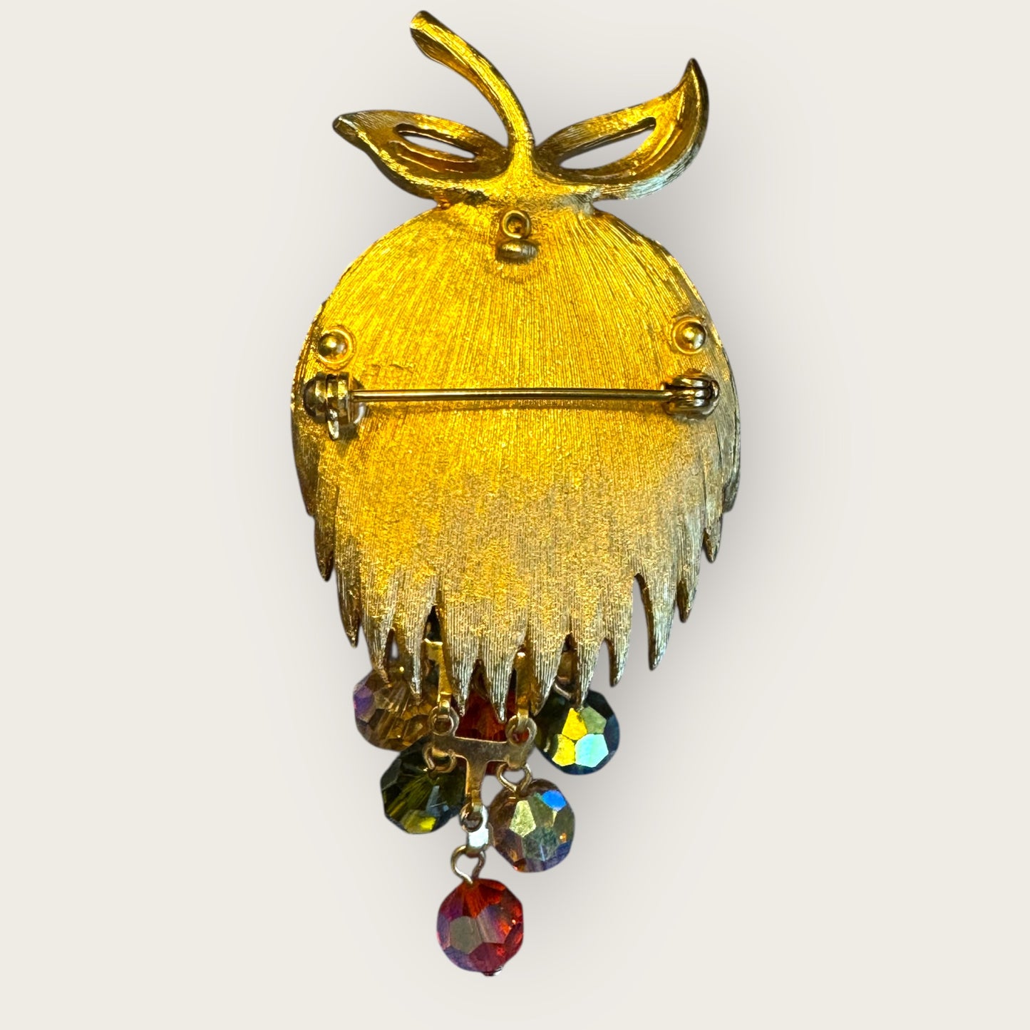 Vintage Gold-Tone Cha-Cha Cluster Brooch – Autumn Crystal Cascade