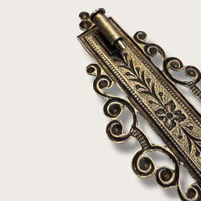 Antique Art Nouveau–Deco Transitional Bar Brooch with Trombone Clasp | 1910s–1920s