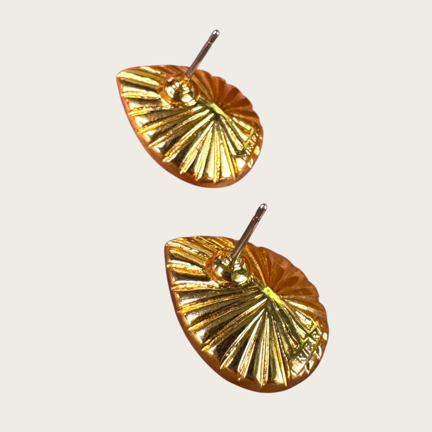 Vintage Trifari Inverted Pear Clear Crystal Post Earrings