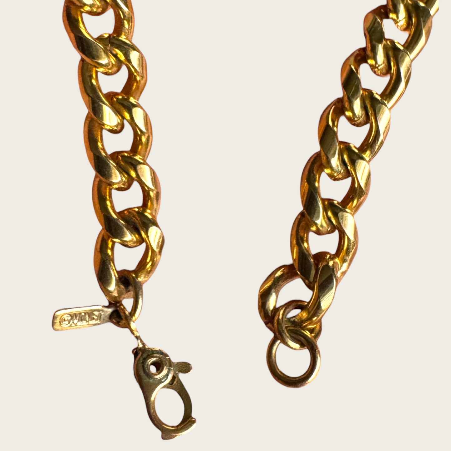 Vintage Monet Navy Enamel Twisted Collar Necklace in Sculpted Gold Tone