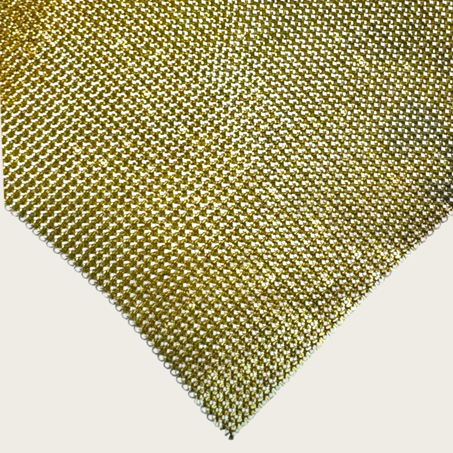 Vintage 1970s Whiting & Davis Gold Mesh Bib Necklace – Couture Statement Collar
