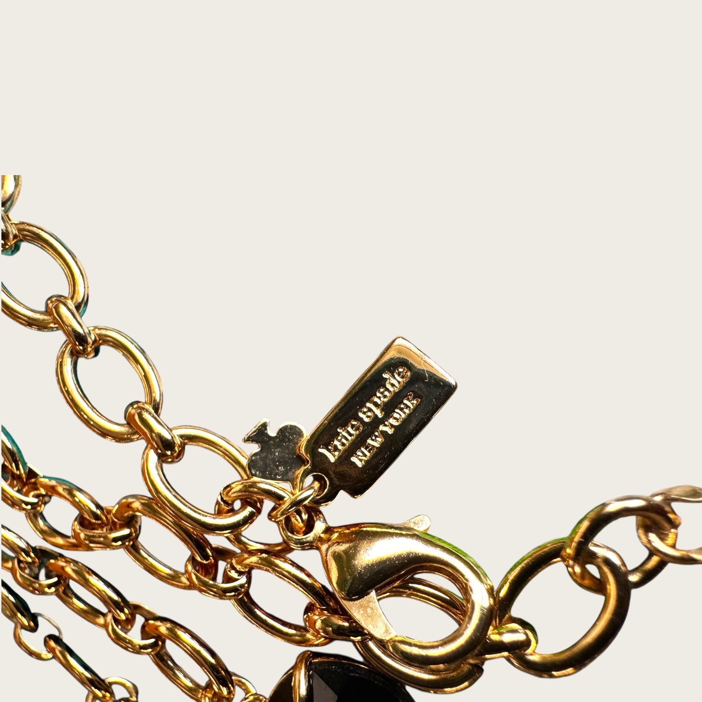 Kate Spade New York Black Floral Rivoli Statement Necklace – Sculptural Lucite & Crystal Design