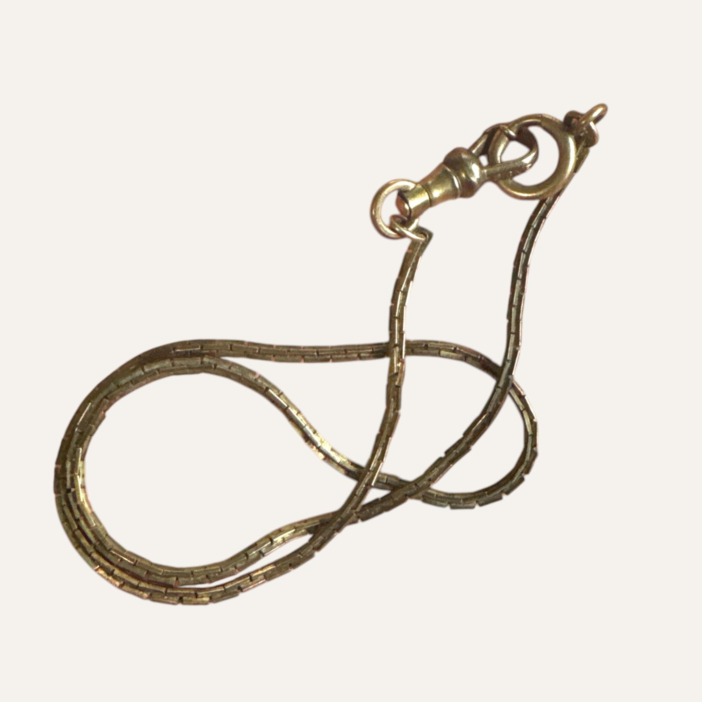 Vintage Bigney Watch Fob Chain – Classic Gold-Tone Link Design