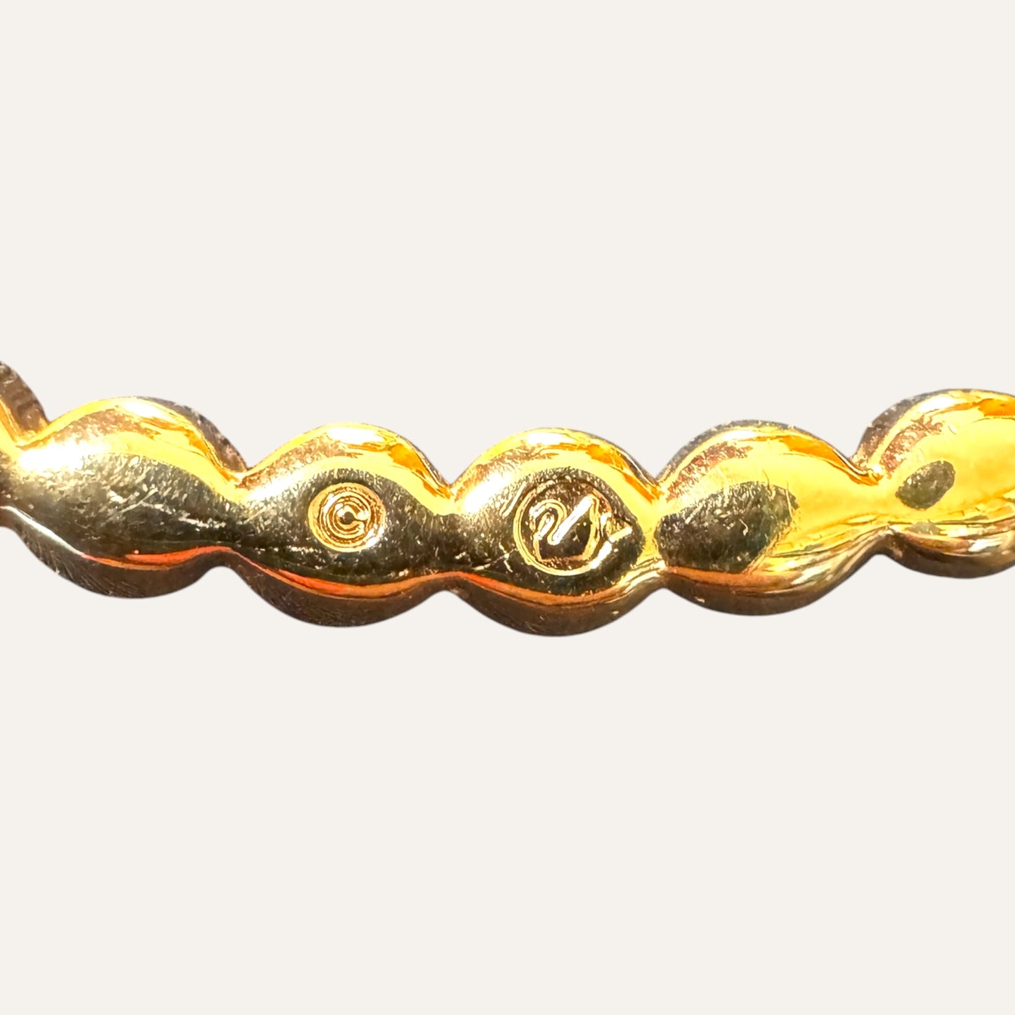Vintage Swarovski Crystal Bar Herringbone Necklace