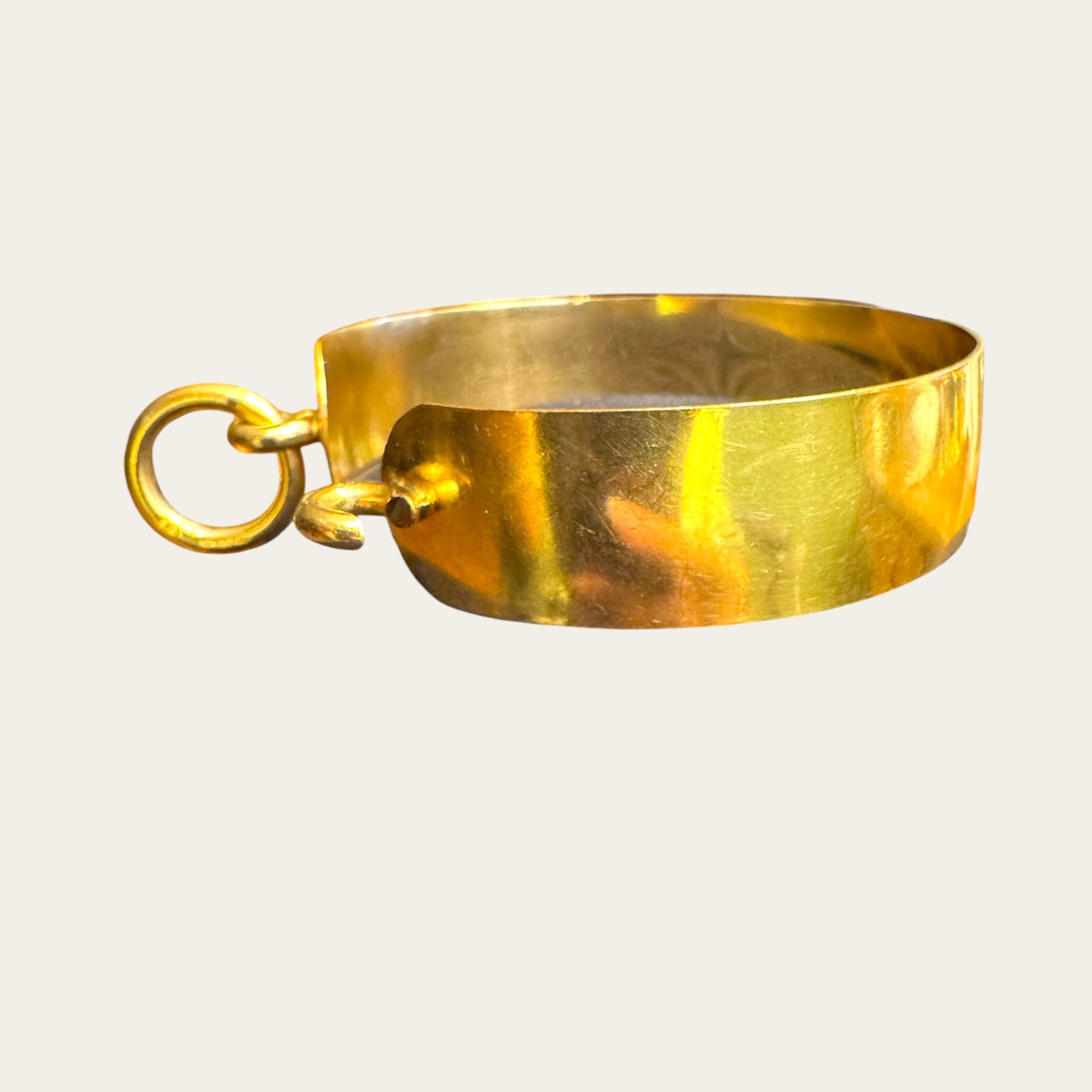 Vintage Gold Filled Sculptural Link Cuff – Signed Statement Bracelet