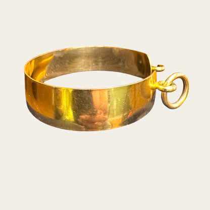 Vintage Gold Filled Sculptural Link Cuff – Signed Statement Bracelet