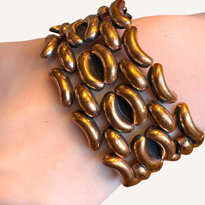 Renoir Mid Century Modern Copper Panel Bracelet Circa 1950s