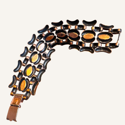 Renoir Mid Century Modern Copper Panel Bracelet Circa 1950s
