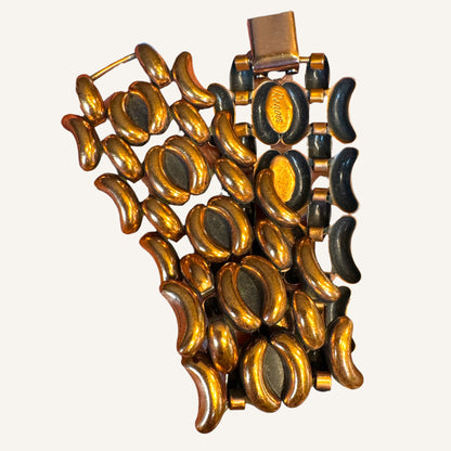 Renoir Mid Century Modern Copper Panel Bracelet Circa 1950s