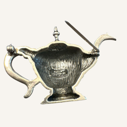 Vintage MFA 925 Sterling Silver Teacup Brooch | Signed Sterling Pin