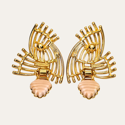 Vintage Sarah Coventry “Golden Bouquet” Bracelet & Earring Demi-Parure – c. 1961